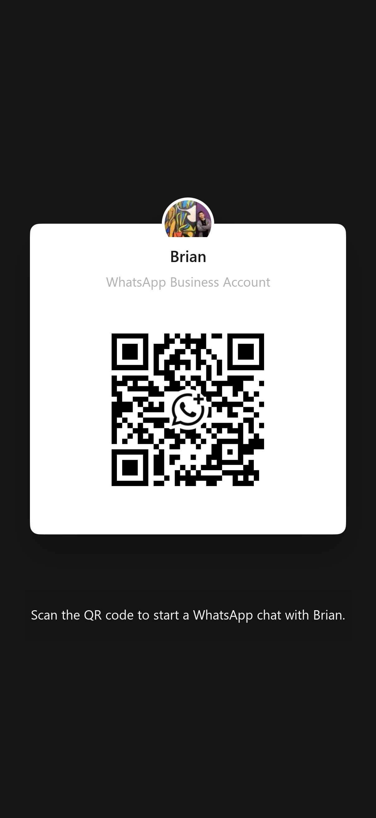 WhatsApp QR code