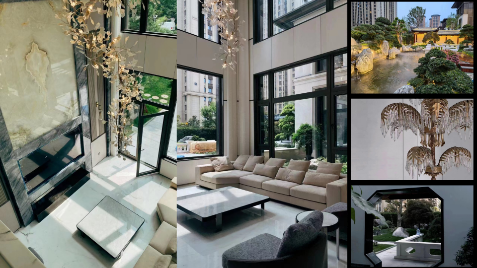 Private Villa Floral Chandelier